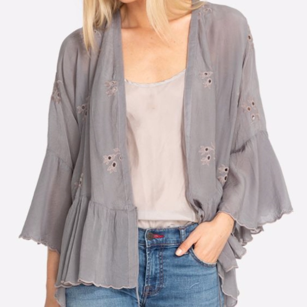 Johnny Was Lance Ruffle Kimono